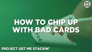 How To ChipUp in Poker Tournaments With Bad Cards [upl. by Fredel659]