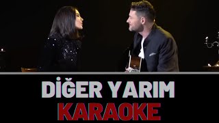 Tuna Kiremitçi amp Tuvana Türkay  Diğer Yarım KARAOKE [upl. by Enhpad]