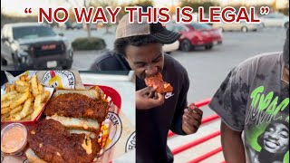 WE TRIED THE SPICIEST CHICKEN IN AMERICA 🌶️🔥 [upl. by Niggem722]