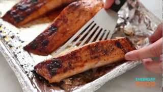 SoyGlazed Salmon with Watercress Salad  Everyday Food with Sarah Carey [upl. by Stacee421]