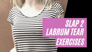 SLAP 2 Labrum Tear Shoulder Exercises [upl. by Sirromal]