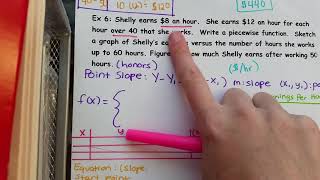 Ex 6 Piecewise Function Word Problem [upl. by Melisa]