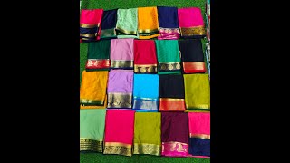 Mysor Silk Saree Price550 Mahalaxmi Saree Centre NX MKBNagar [upl. by Steiner]