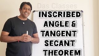 Maths made EasyInscribed angle theory conceptTangent Secant theorem concept [upl. by Dorca]