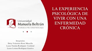 la experiencia psicológica de vivir con una enfermedad crónica [upl. by Rehpotsirhc24]