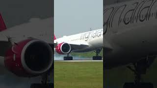 Virgin Atlantic Airbus A3501000 Landing at Manchester Airport shorts [upl. by Eentihw]