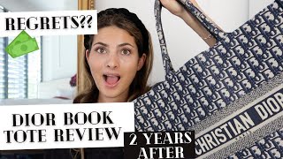 DIOR BOOK TOTE REVIEW 2 years after I Price wear and tear worth it [upl. by Dace]