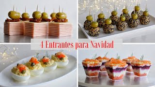 4 APERITIVOS y ENTRANTES para Navidad 20222023  Tapas Variadas y Muy Originales  DarixLAB [upl. by Averil953]