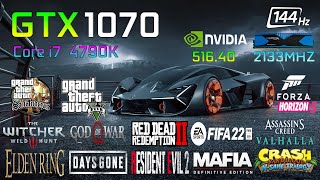 GTX 1070  Core i7 7700K  Tested in 21 Games [upl. by Elva393]