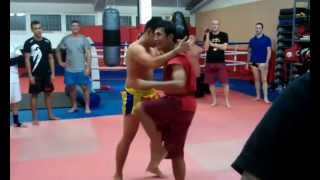 Muay Thai Boran Concepts for Clinch Pram Kru Suphan Chabairam [upl. by Sera]