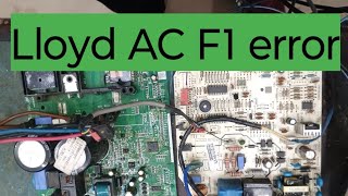 Lloyd inverter AC F1 error repair problem solved [upl. by Assirek]