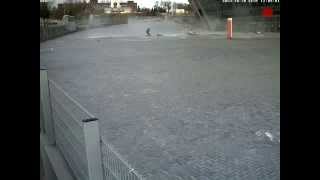 A young girl come withing inches of her life as the Shakhtar Donetsk stadium collapses [upl. by Idden]