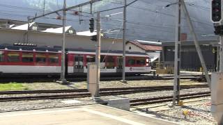 Zentralbahn train depot Meiringen [upl. by Nichole293]