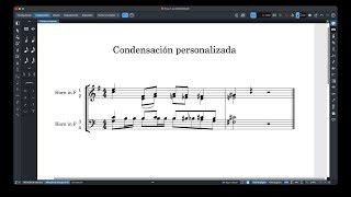 Dorico 5 Condensación personalizada [upl. by Alvita]