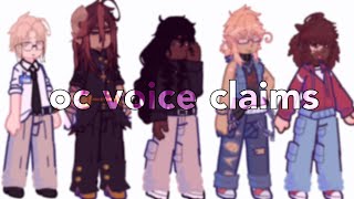 ☆ oc voice claims [upl. by Plossl441]