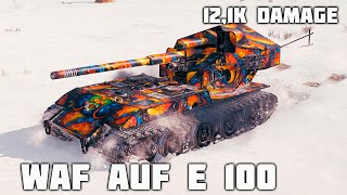 Waffenträger auf E 100 WoT – 6Kills 121K Damage [upl. by Ecirted]