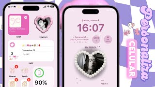 ⋆𐙚₊˚PERSONALIZA TU CELULAR ANDROID COMO IPHONE 15 🎀🍓 iOS 17 widgets icons y más [upl. by Yddub]