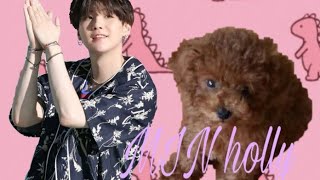 Suga with min holly  pet dog  Army for life [upl. by Wack]