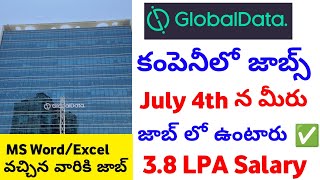 7 రోజుల్లో జాబ్ లో చేరండిGlobaldata Company Hiring Freshers  Globaldata Company Hyderabad Jobs [upl. by Sherborne]