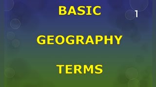 Important geographical terms amp their explanations Basic geography terms geography geographyterms [upl. by Atilegna]