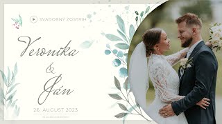 Veronika amp Ján  Svadobný zostrih  Snina  4K [upl. by Hairu]