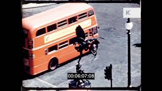 London 1950s Piccadilly Circus Day And Night Neons Changing Sentries [upl. by Melessa]