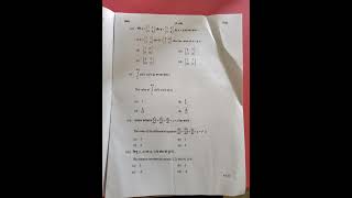 BTER MATHS II 2023 OLD PAPER [upl. by Anirbus]