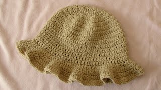 How to crochet a simple womens sun hat  summer hat for beginners [upl. by Yerfej552]