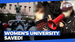 Dongduk Womens Uni standoff ends as school suspends coed plans [upl. by Neelehtak885]