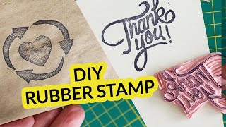 DIY Rubber Stamps  Easy packaging stamps [upl. by Marsiella413]