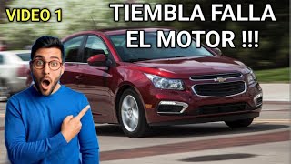 CHEVROLET CRUZE TIEMBLA EL MOTOR P1101 P0101 P0299 P0172 [upl. by Thorvald684]