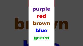 BRAIN QUIZ  how fast can you read the colors font color not the word itself [upl. by Lamhaj]