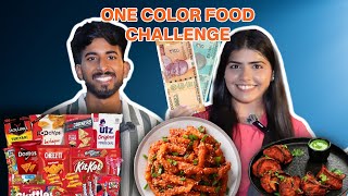 One Colour Food  Eating Challenge  10 Minute Food Challenge  Made For Fun  Pooja Singh [upl. by Carolin]