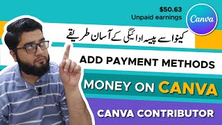 Canva Contributor How to add canva payment methods canva [upl. by Hal994]