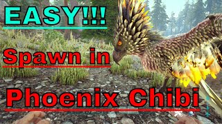 How to Spawn in a Phoenix Chibi in ark [upl. by Aeneus955]