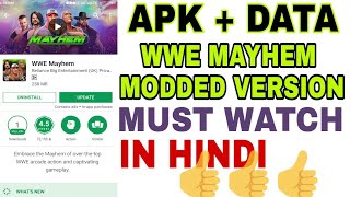 Download WWE Mayhem modded APK with link  highly compressed 25 mb [upl. by Charis]