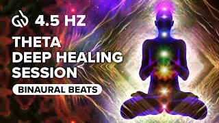 Deep Theta Wave Healing Meditation Healing Binaural Beats [upl. by Naginnarb]