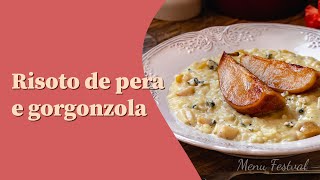 RISOTO DE PERA E GORGONZOLA [upl. by Pattani]