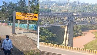 RGDARAYAGADA RAILWAY STATION AND RAILWAY BRIDGE CROSSING ON BOARD RAIPUR  VSKP PASSENGER [upl. by Ceporah]