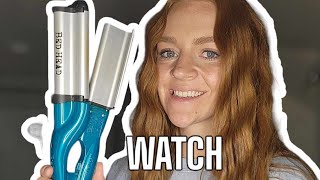 Honest Review of Bed Head Wave We Go Beach Waver [upl. by Annaert235]