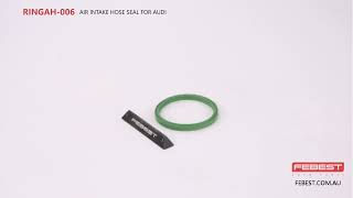 RINGAH006 AIR INTAKE HOSE SEAL FOR AUDI [upl. by Noimad]