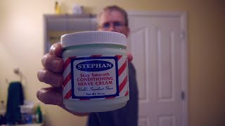 Stephans Stay Smooth Shave Cream or how to us a soapless shave cream [upl. by Carmella923]