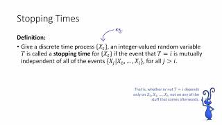 Class 17 Video 1 Stopping Times and the Martingale Stopping Theorem [upl. by Amye335]