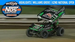 World of Outlaws NOS Energy Drink Sprint Cars  Williams Grove Speedway  Oct 5 2024  HIGHLIGHTS [upl. by Adamik]