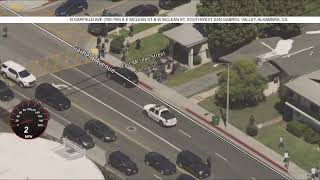 Watch live Officers are chasing a driver on freeways in southern LA County [upl. by Nnylsor]