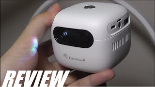 Bonsaii PJ8006 HD 1080P Movie Projector Review – PROS amp CONS 5G WiFi Bluetooth Projector [upl. by Proudman]