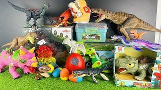 Jurassic World Unboxing Review Giant Triceratops Zuru Smashers Egg Trex Therizinosaurus Kronosaurus [upl. by Estus]