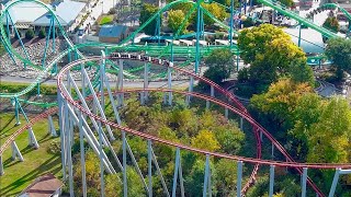 Steel Force Drone Footage 4K Morgan Hyper Coaster Dorney Park PA [upl. by Aihppa]