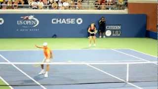 US OPEN 2012  Kim Clijsters Mixed Doubles FINAL MATCH [upl. by Paderna]