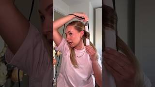 Basics of curling with a straightener for beginners hairtips hairtutorial [upl. by Ynohtnad]